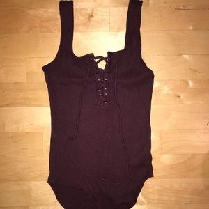 Lace up bodysuit